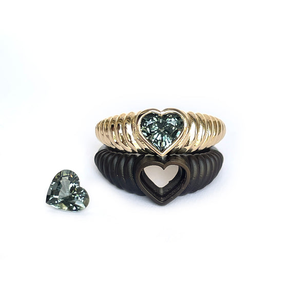 1.13ct Wild Heart Grey Spinel Ring *MADE TO ORDER*