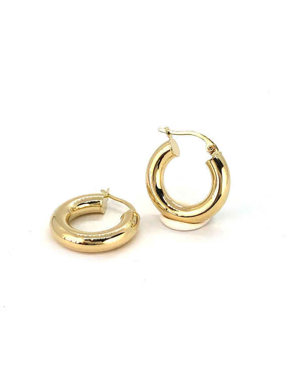 THICC Hoops in 10k Gold