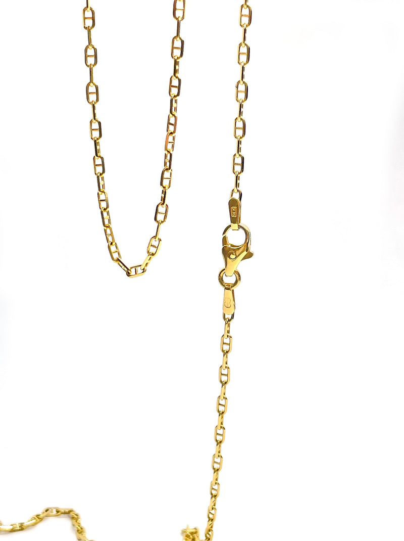 2mm Anchor Chain in 14k Gold