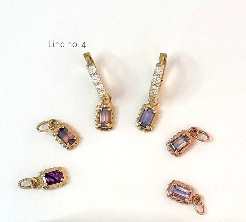 LINC Sapphire no.4 - Diamond Huggie
