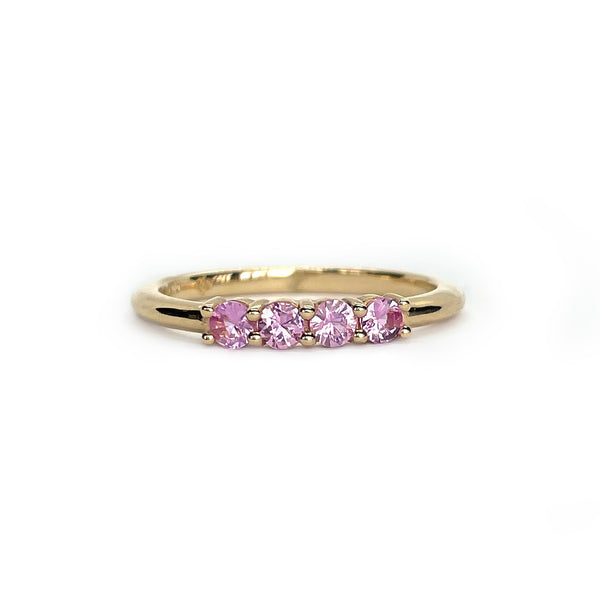 ADEN Ring with Pink Sapphires - Size 8 *READY to SHIP*