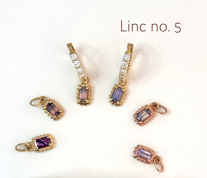 LINC Sapphire no. 5 - Diamond Huggie