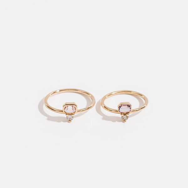 REMI 2.0 Ring w/ Peach Sapphire