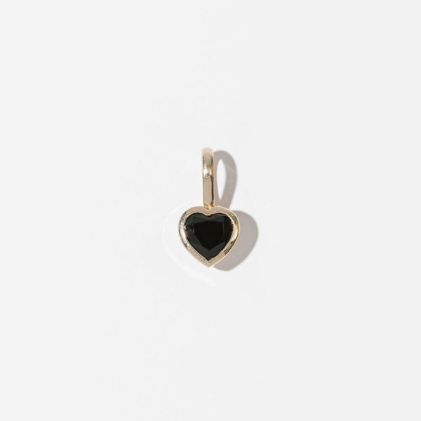 DESI Heart Charm - Black Onyx