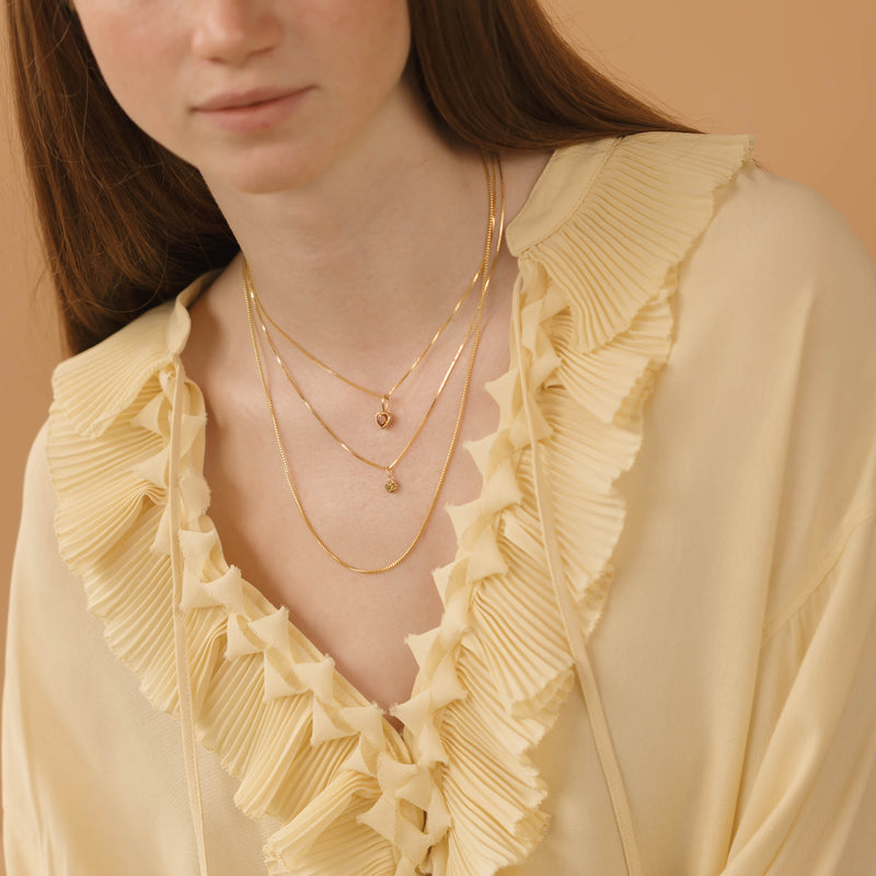 DESI Heart Charm - Citrine