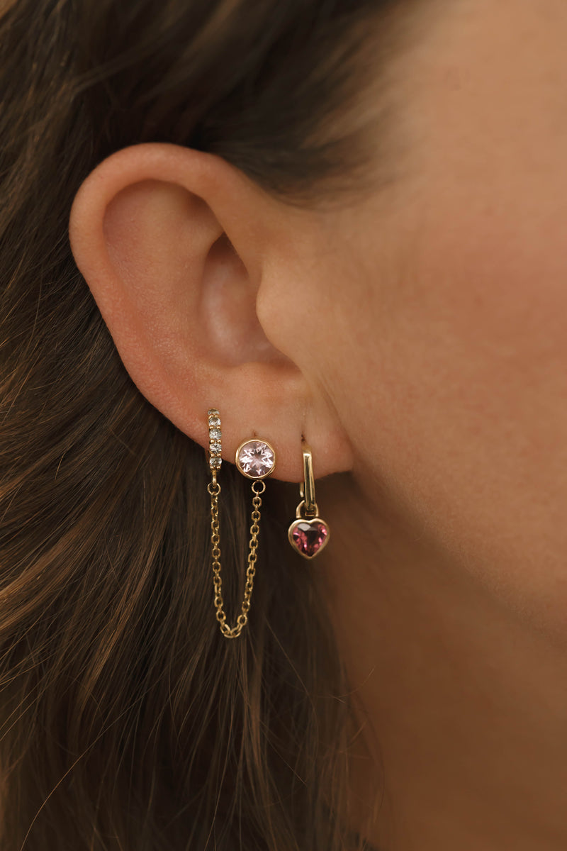 Oval Huggies - 10k Yellow Gold