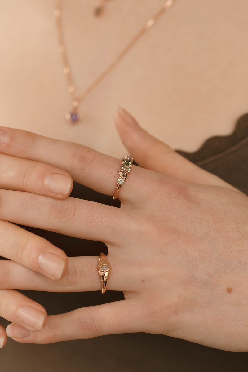 ROWE Ring | Handcrafted Cluster Ring Vancouver Canada – Sita Fine