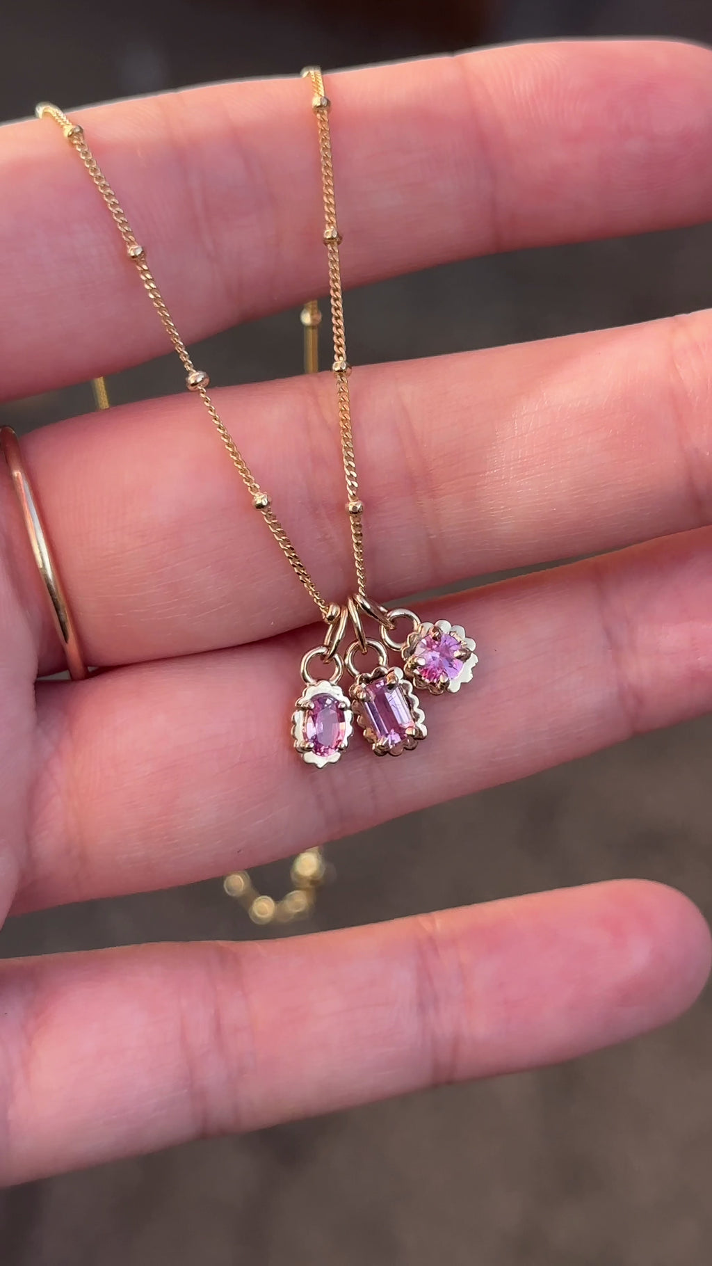 Granville Island Vancouver Jewelry Pink Sapphire Linc Charms Sita Fine