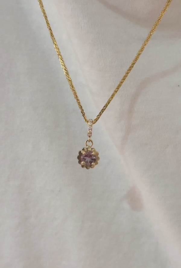 0.75ct Montana Amethyst Large 'LINC' Charm - OOAK