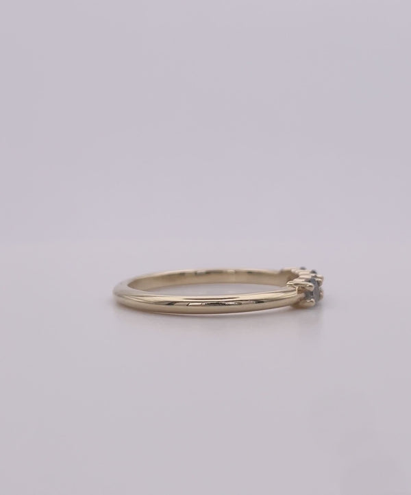 ADEN Ring with Grey Spinel - Size 8 *READY to SHIP*