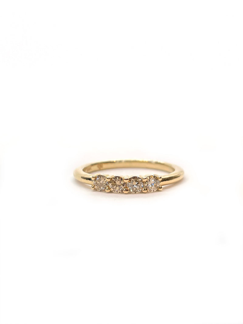 ADEN Ring with Champagne Diamonds