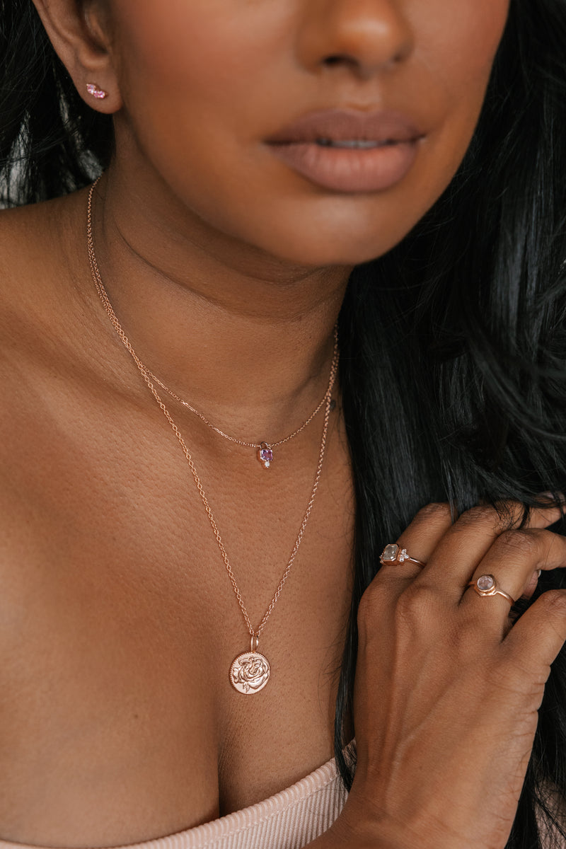 REMI Necklace in 14k Rose Gold