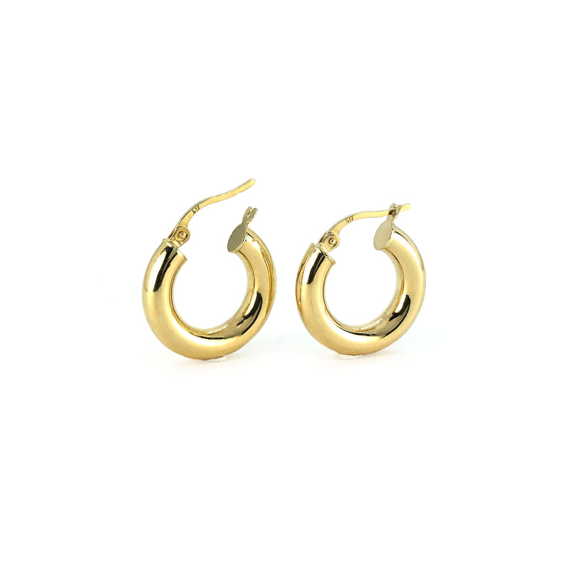 THICC Hoops in 10k Gold